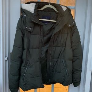 American eagle puffer coat